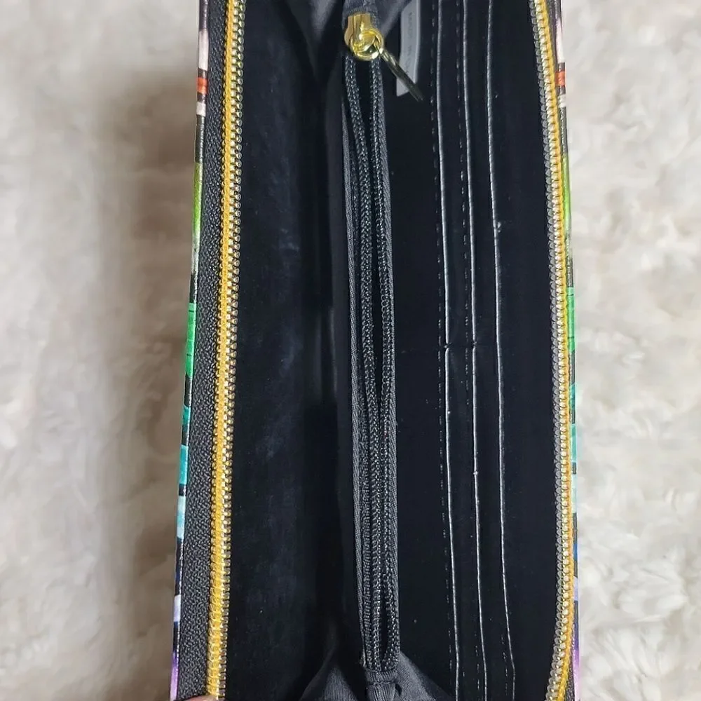 Rainbow Hawaiian Floral Print Tote Purse with Matching Wallet